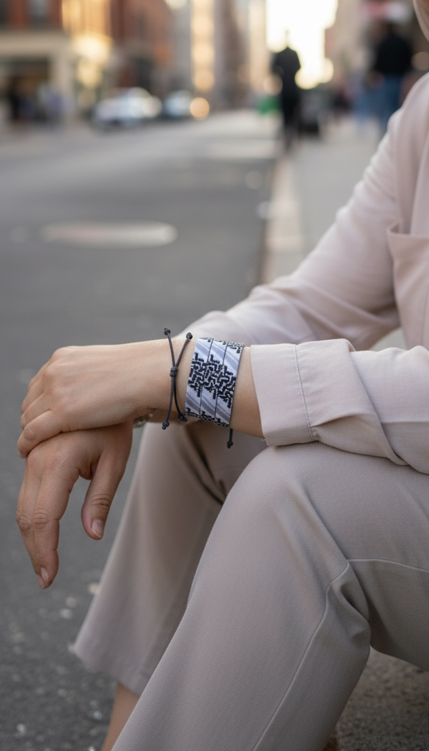 3pc Keffiah bracelet